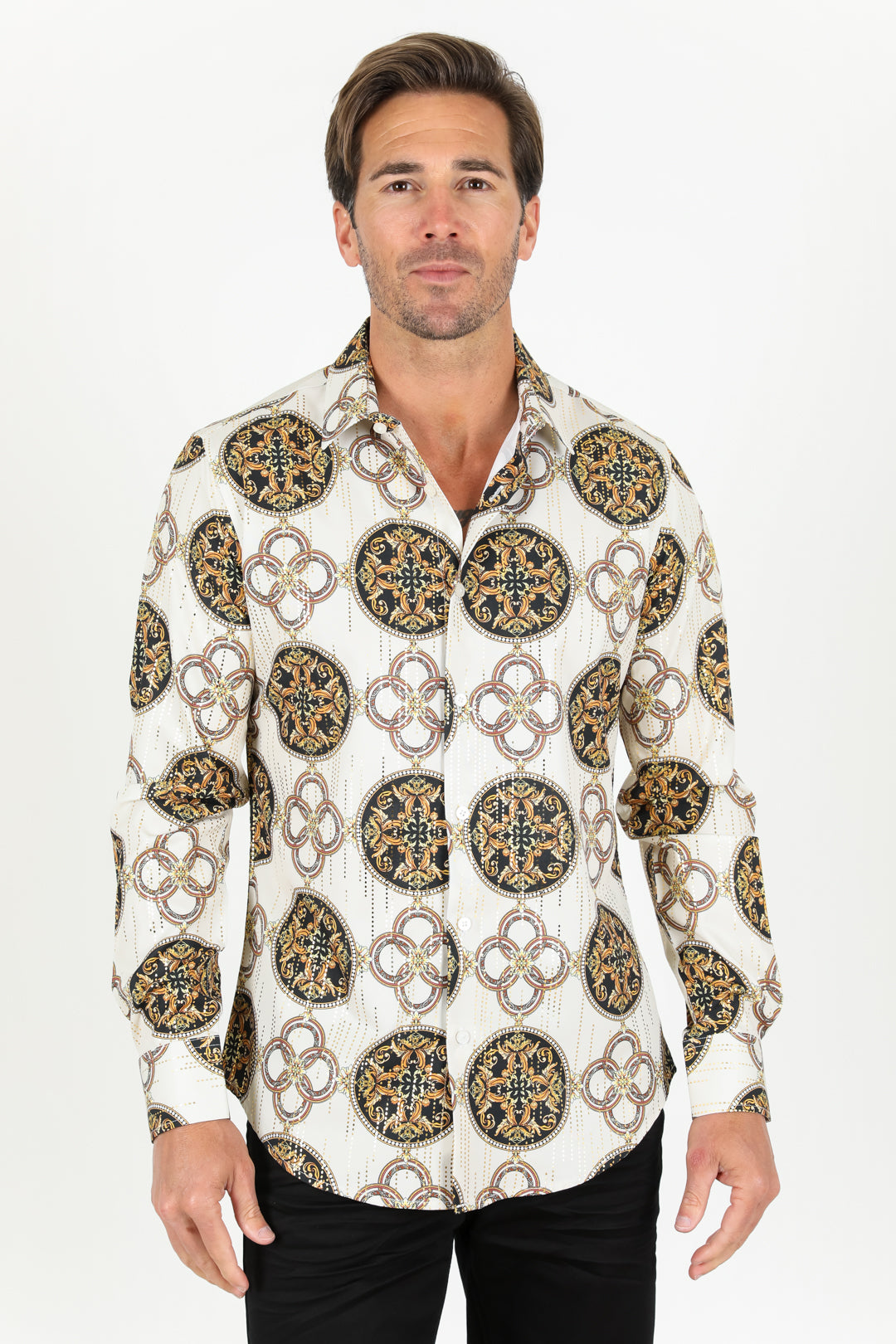 mens paisley print shirt