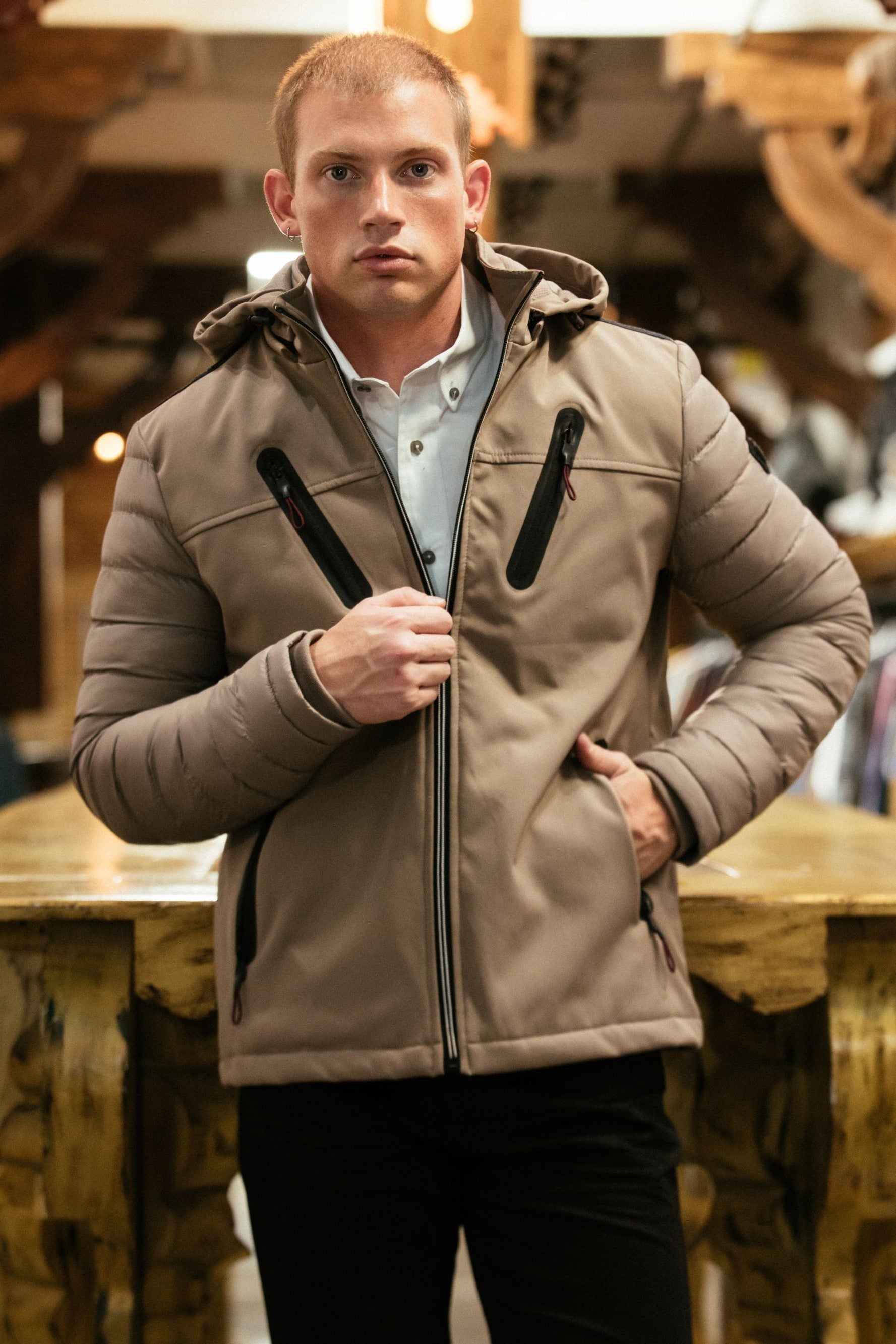 Men's insulated softshell jacket online