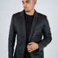 Men's Double Button Black Blazer