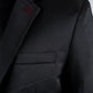 Men's Double Button Black Blazer