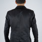 Men's Double Button Black Blazer