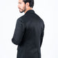 Men's Double Button Black Blazer