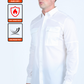 Men's Fishing White Long Sleeve Shirt