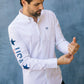 Mens Cotton Modern Fit Stretch USA Embroidery Shirt