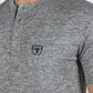 Mens Modern Fit Stretch Henley T-Shirt with Logo