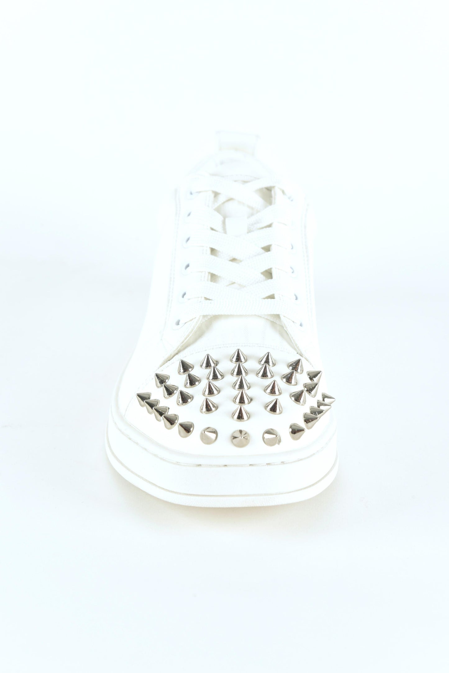 Mens Multi Fabric Low-Top Sneaker With Spikes