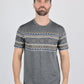 Mens Performance Fabric Modern Fit Stretch Aztec T-Shirt