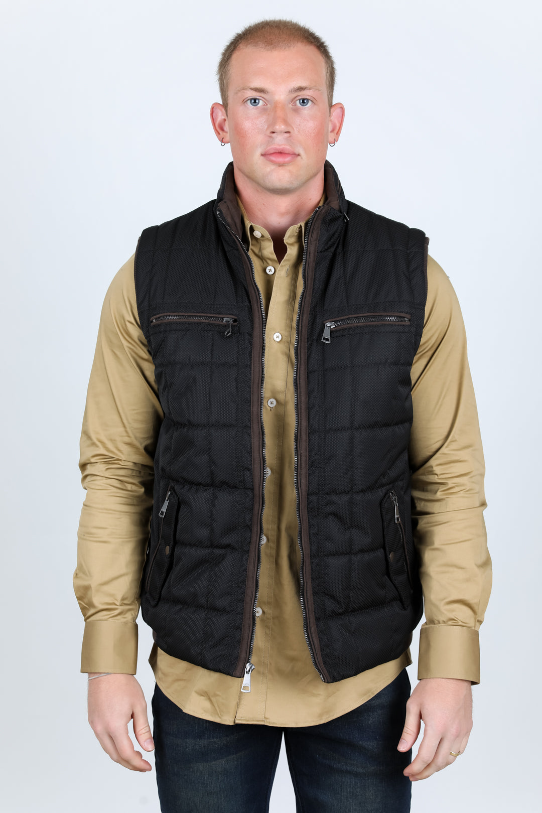 Vest with fur clearance inside