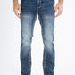 Holt Men's Blue Slim Boot Cut Jeans