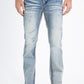 Holt Men's Light Blue Slim Boot Cut Jeans