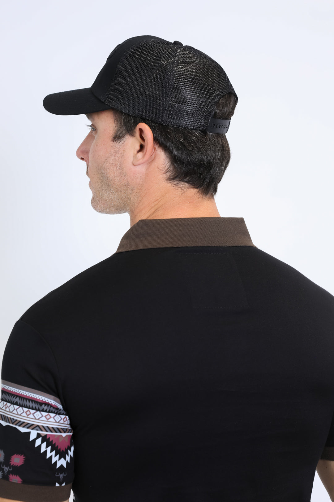 Mens 3D Logo Baseball Cap - Black