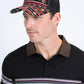 Mens Aztec Baseball Black/Burgundy Cap