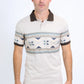 Men's Aztec Panoramic Print Beige Polo