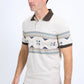 Men's Aztec Panoramic Print Beige Polo