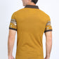 Men's Aztec Panoramic Print Camel Polo