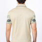 Men's Beige Aztec Panoramic Print Polo