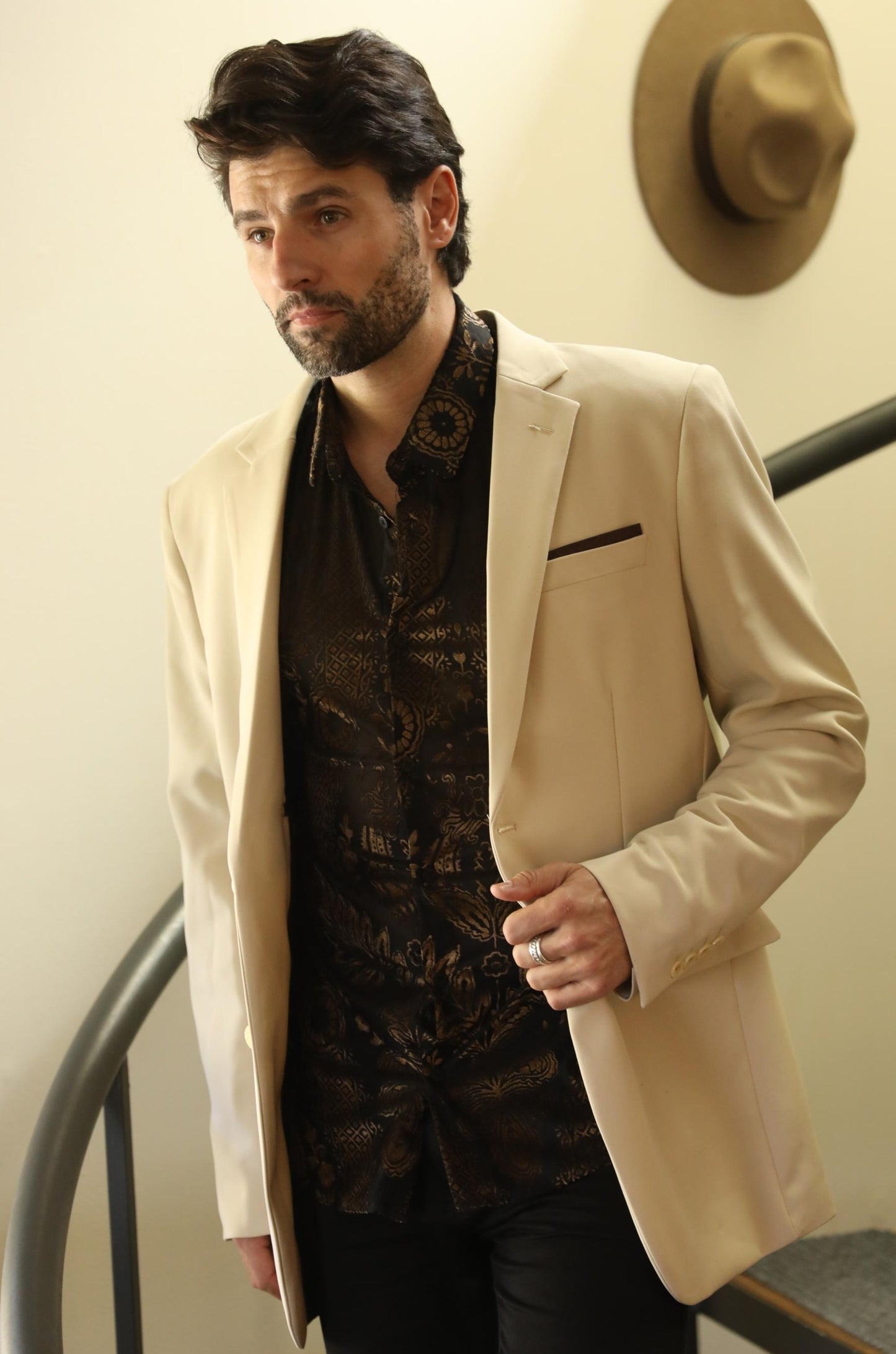 Mens Modern Fit Stretch Date Night Blazer