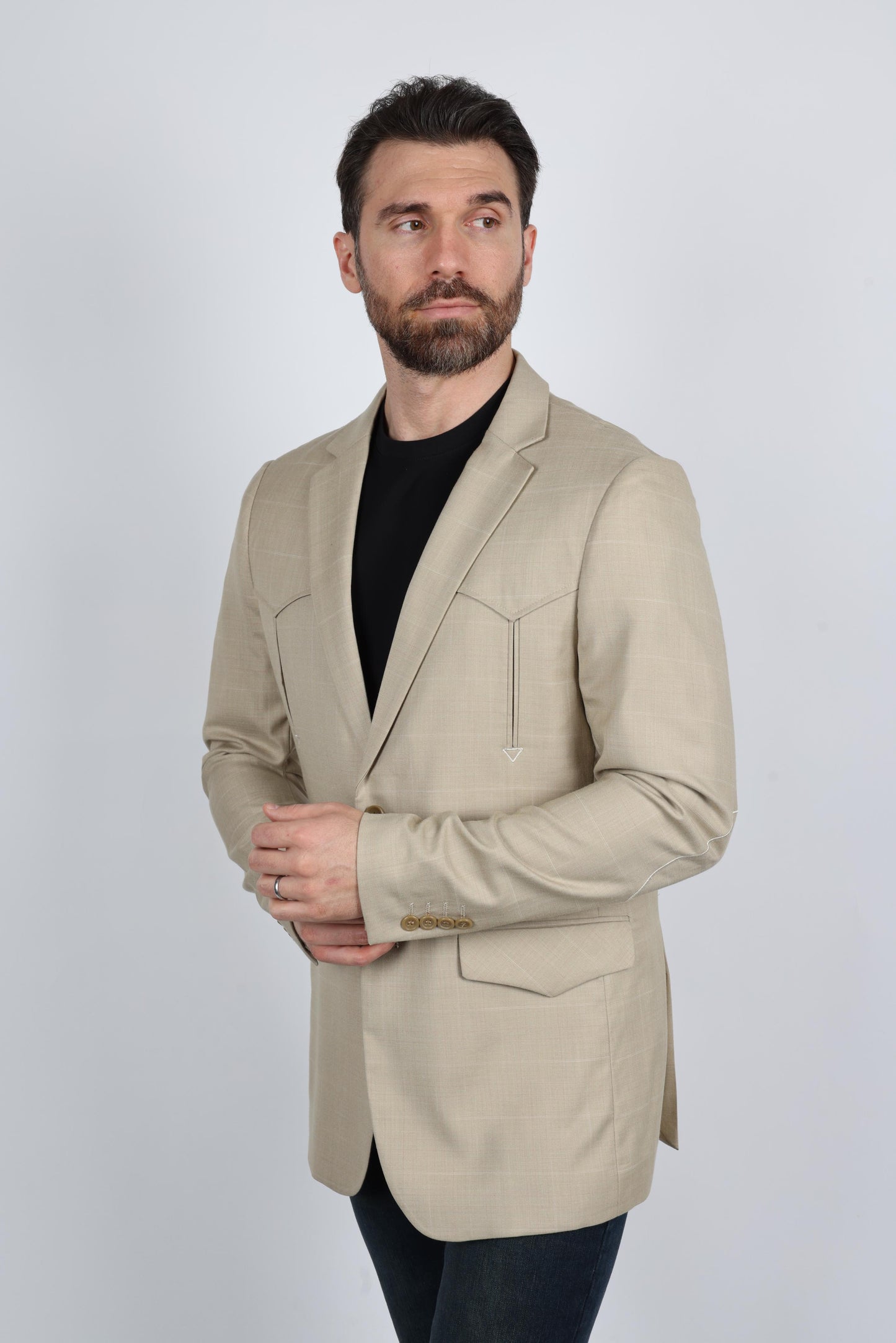 Men's Western Sport Coat with Elbow Patch