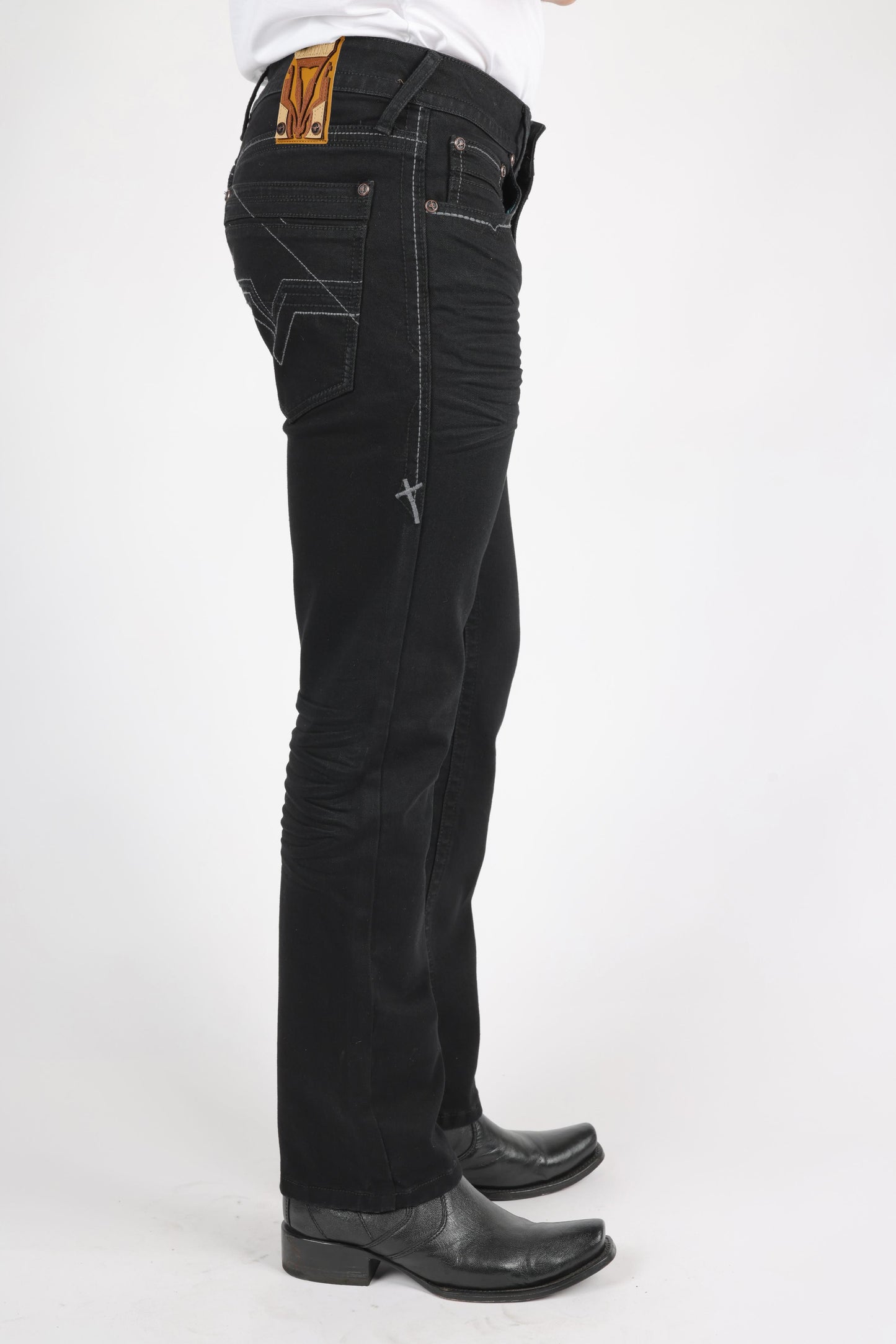 Holt Men's Black Boot Cut Jeans