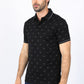 Mens Cotton Printed Polo Shirt