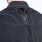 Mens Embroidery Modern Fit Stretch Short Sleeve Shirt