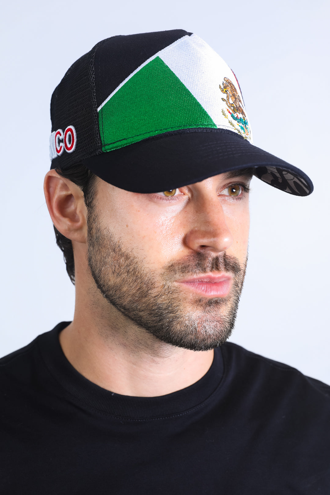 Men's Mexican Pride Baseball Cap - Black