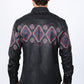 Mens Modern Fit Panoramic Foil Print Shirt - Black