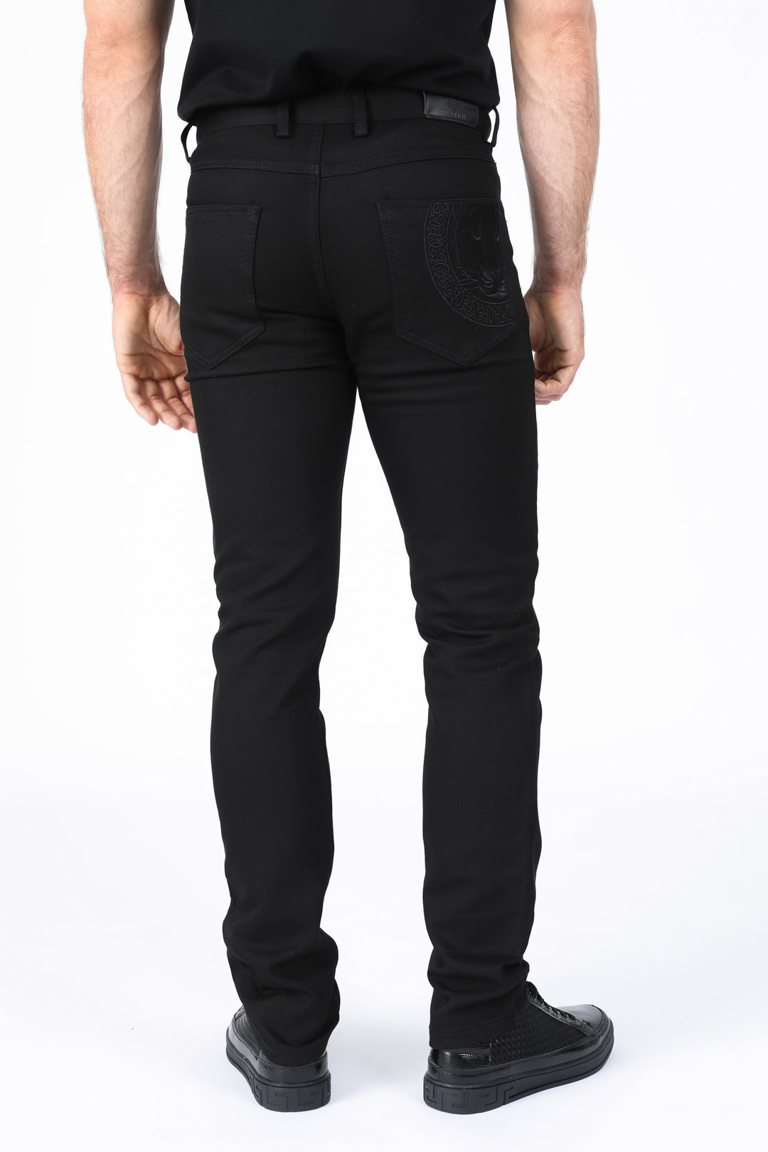 Slade Men's Black Relaxed Fit Stretch Pants