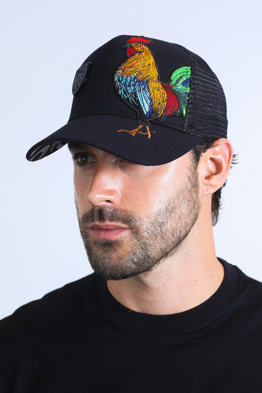 Men's Rooster Crest Cap - Black