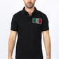 Mens Modern Fit Stretch MEXICO Embroidery Polo