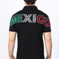 Mens Modern Fit Stretch MEXICO Embroidery Polo