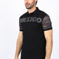 Mens Modern Fit Stretch MEXICO Embroidery Polo