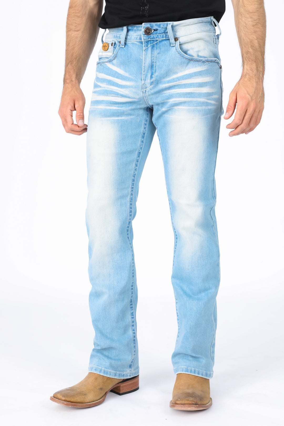 Holt Men's Blue Boot Cut Jeans