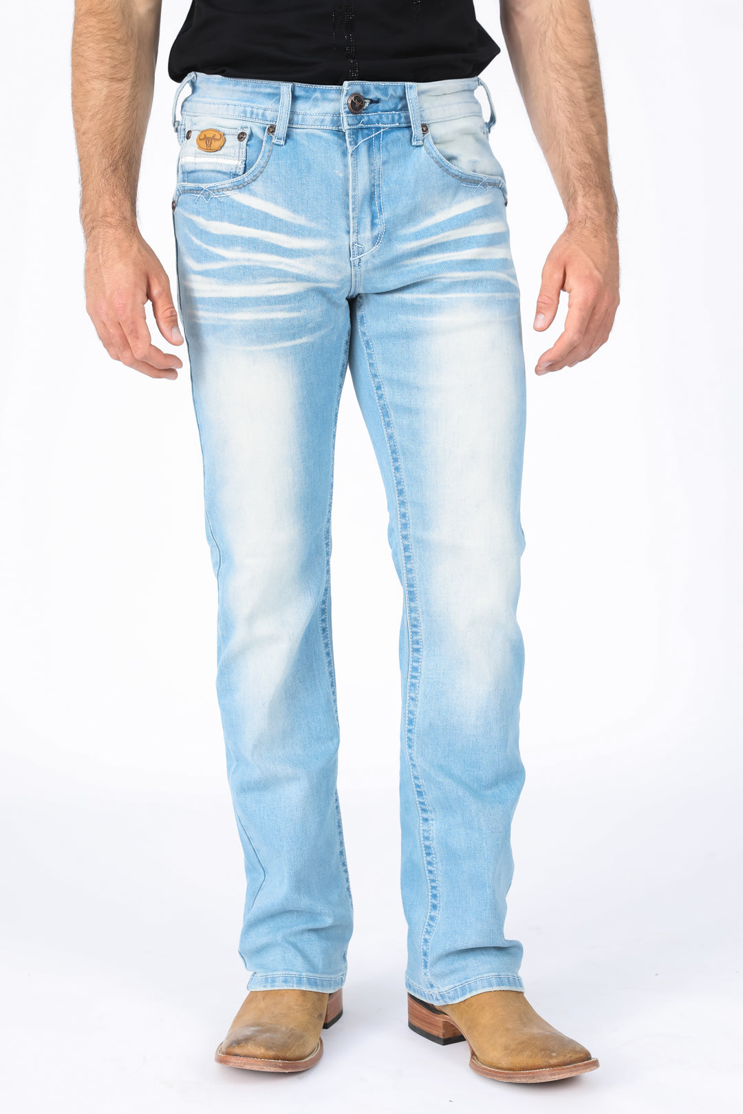 Holt Men's Blue Boot Cut Jeans