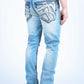 Holt Men's Blue Slim Boot Cut Jeans