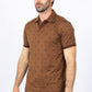 Mens Cotton Printed Polo Shirt