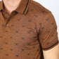 Mens Cotton Printed Polo Shirt