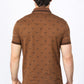 Mens Cotton Printed Polo Shirt