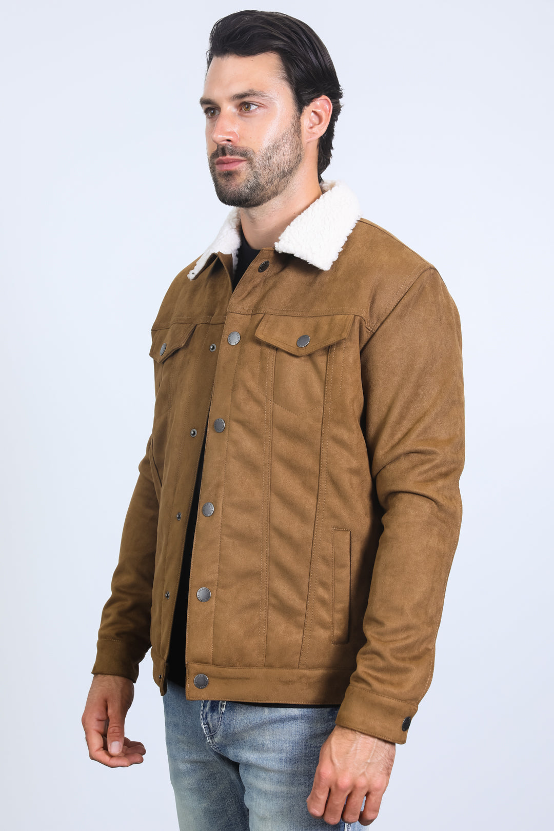 Camel sherpa jacket best sale