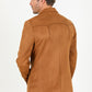 Men's Double Button Faux-Suede Blazer