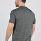 Mens Modern Fit Stretch Henley T-Shirt with Logo