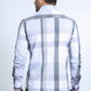 Mens Checkered White Long Sleeve Shirts