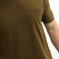 Classic Cotton Knit Brown T-Shirt