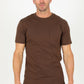 Classic Cotton Knit Brown T-Shirt