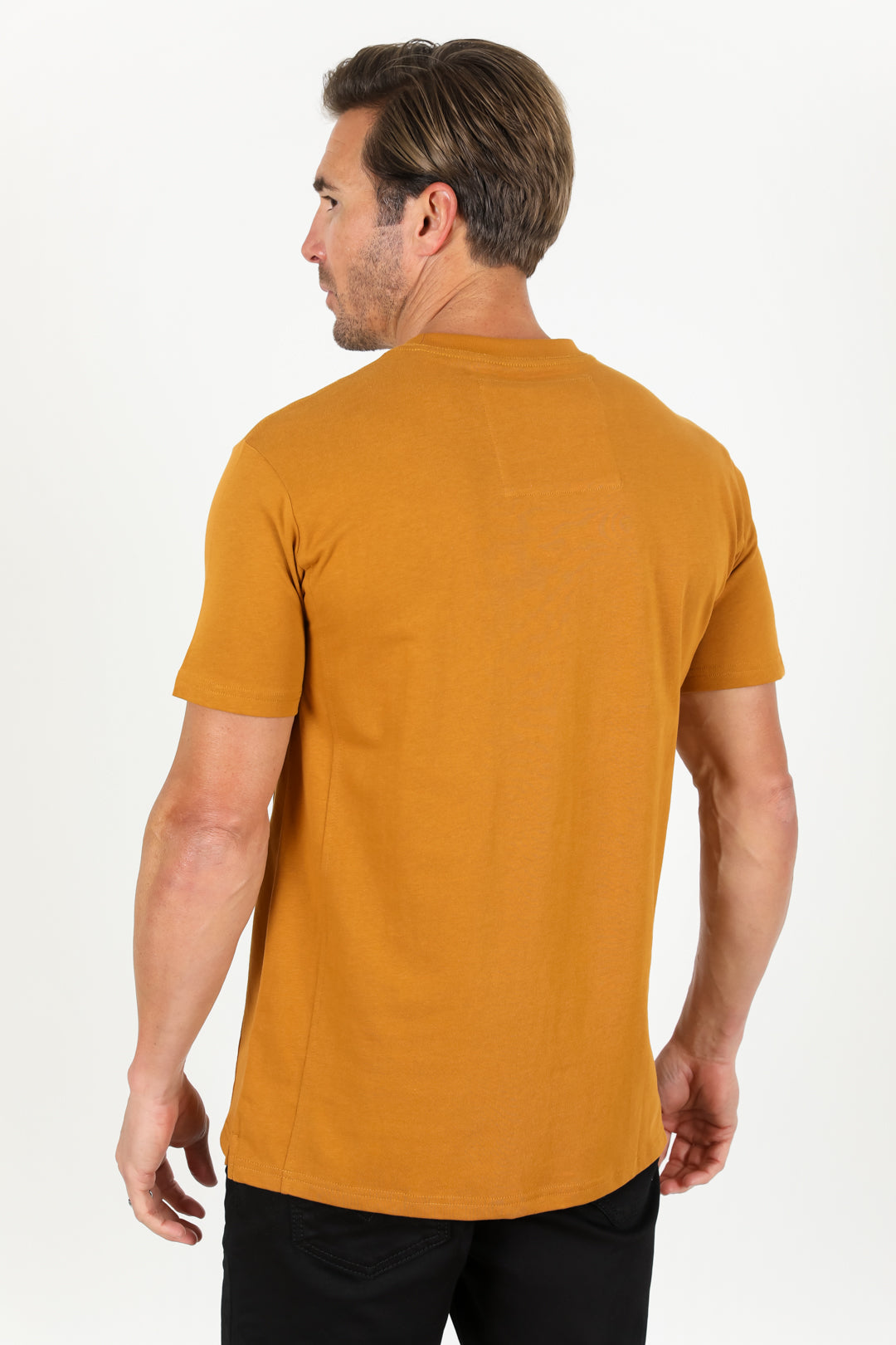 Classic Cotton Knit Camel T-Shirt