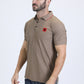 Men's Cotton Modern Fit Stretch Beige Polo