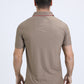 Men's Cotton Modern Fit Stretch Beige Polo