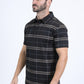 Men's Cotton Modern Fit Stretch Black Polo