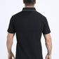 Men's Cotton Modern Fit Stretch Black Polo