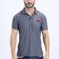 Men's Cotton Modern Fit Stretch Grey Polo